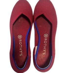 COPY - Red Rothy’s ballet flats, size 9.5
